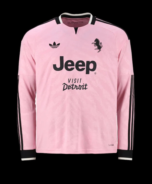 Bianco Neri Away Manica Lunga Player Version