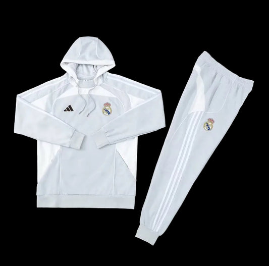 Tuta Real Madrid con cappuccio 25/26