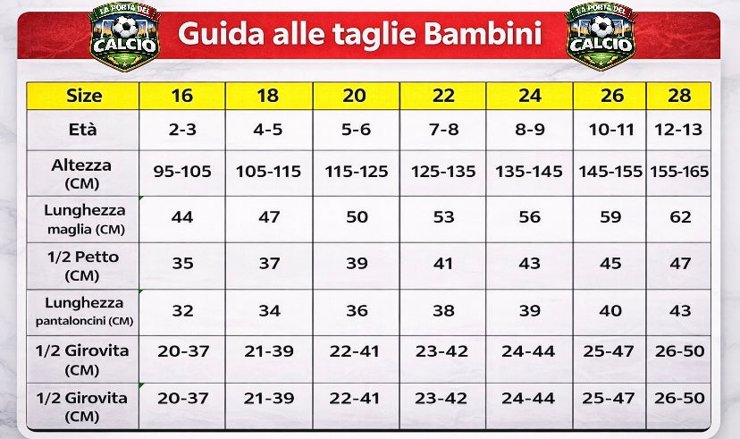 Guida taglie