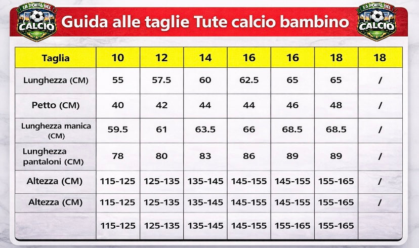 Guida taglie
