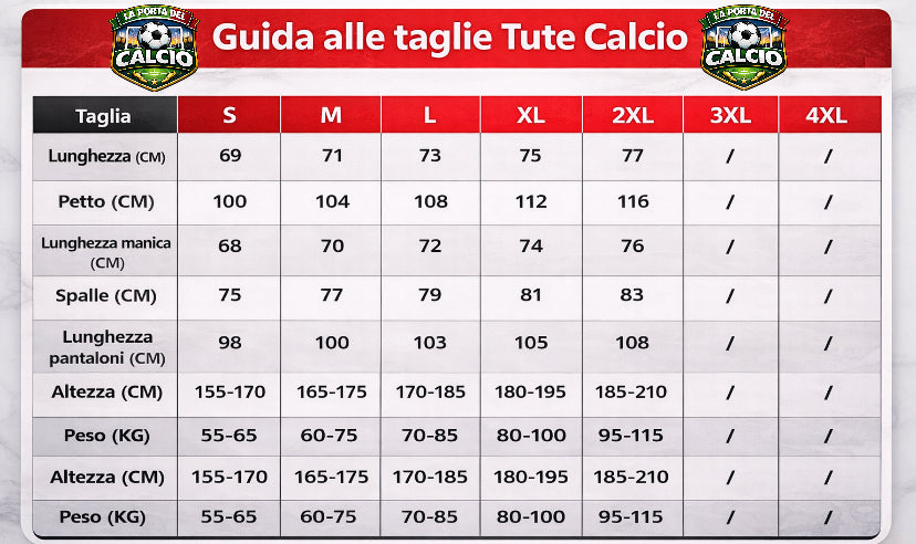 Guida taglie
